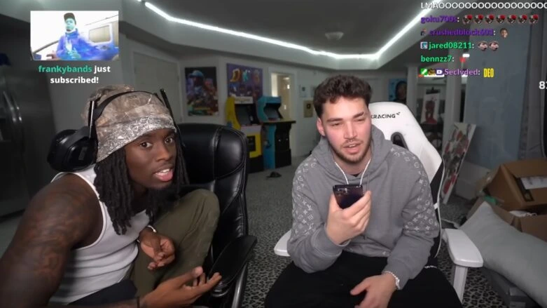 Adin ross og kai på stream