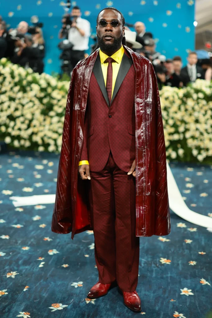 Burna Boy på røde løber