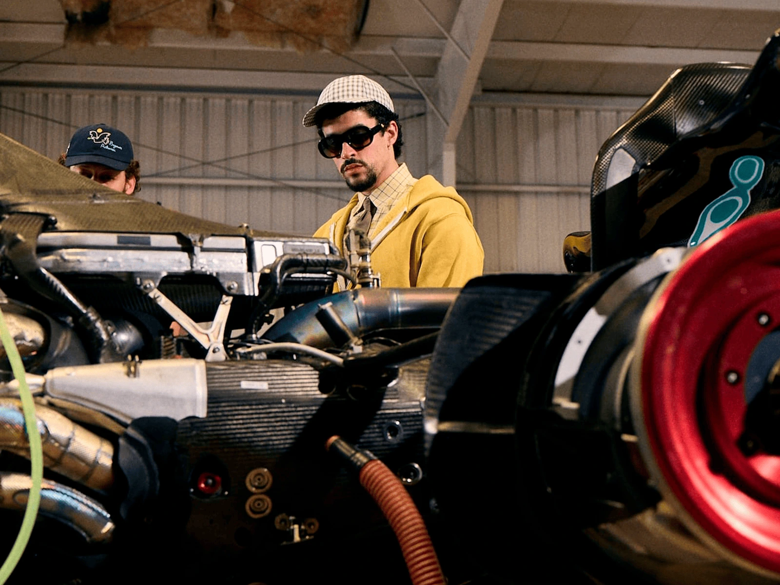 Bad bunny med solbriller på